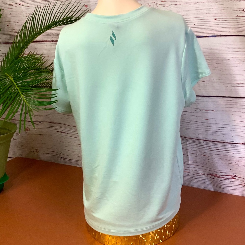 SKECHERS ACTIVE FRONT KNOT TEE TOP - MINT GREEN - Picture 5 of 10
